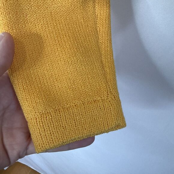 VTG St John By Marie Gray Knit Cardigan Open XS Knit Short Gold Buttons - Picture 6 of 11